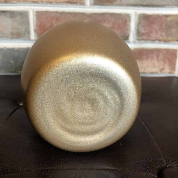 Colbalt Blue Glass Vase Covered W/Gold Overlay Bleikristall made In Germany - Picture 3 of 5